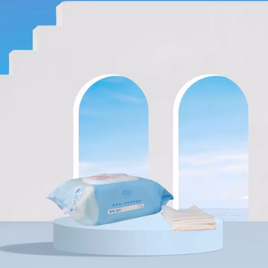 Toalhetes húmidos de alta qualidade OEM, amostra grátis, toalhetes domésticos descartáveis ​​para bebés e adultos, toalhetes adequados para a pele, sem álcool